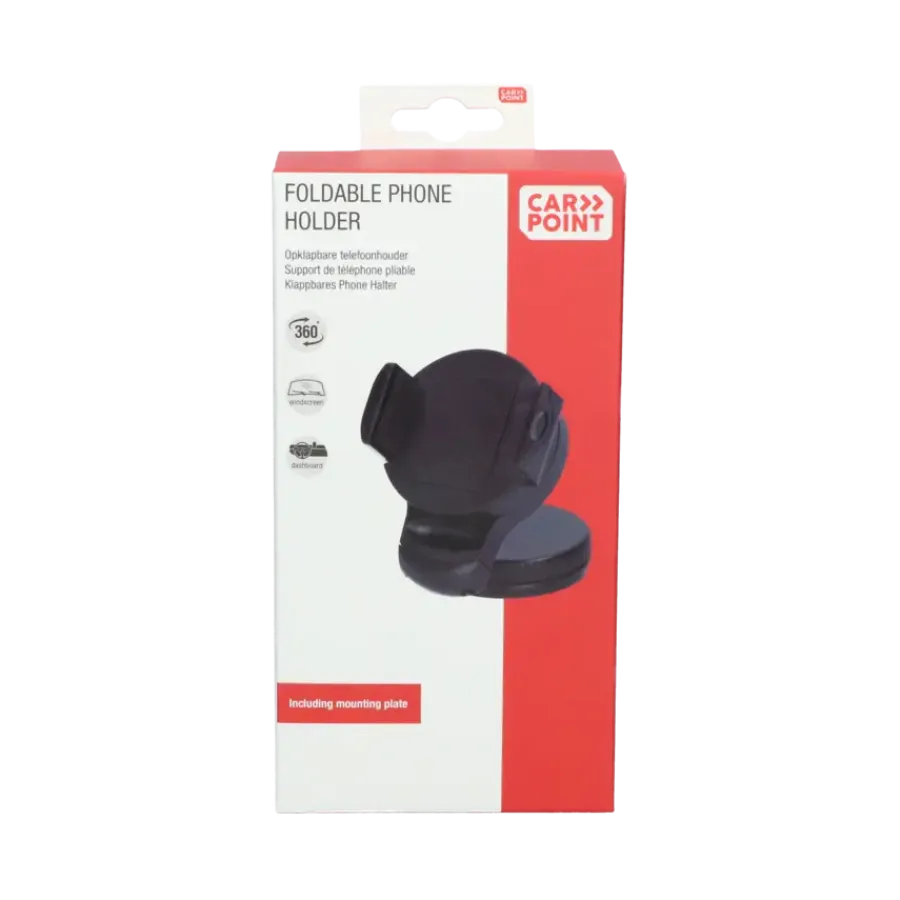 Interieuraccessoires > Carpoint Draagbare Opklapbare Smartphone Houder Klem Rond