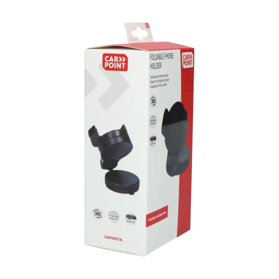 Interieuraccessoires > Carpoint Draagbare Opklapbare Smartphone Houder Klem Rond