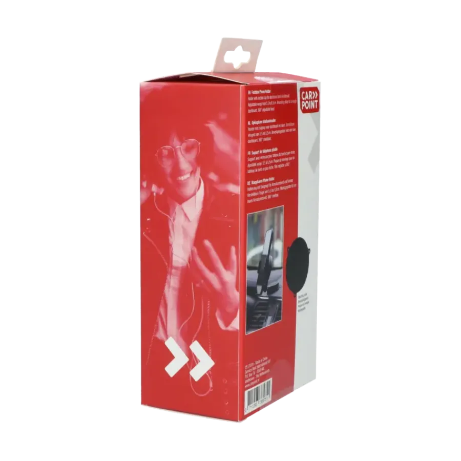 Interieuraccessoires > Carpoint Draagbare Opklapbare Smartphone Houder Klem Rond