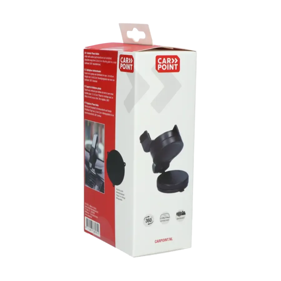 Interieuraccessoires > Carpoint Draagbare Opklapbare Smartphone Houder Klem Rond