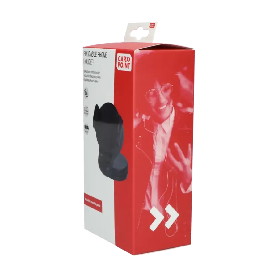 Interieuraccessoires > Carpoint Draagbare Opklapbare Smartphone Houder Klem Rond