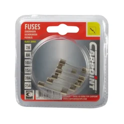 Autogereedschappen > Carpoint Glaszekering 2-25A assortiment 6 Stuks