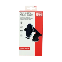 Computeraccessoires > Carpoint 3in1 telefoonhouder auto & Draadloze Qi Lader