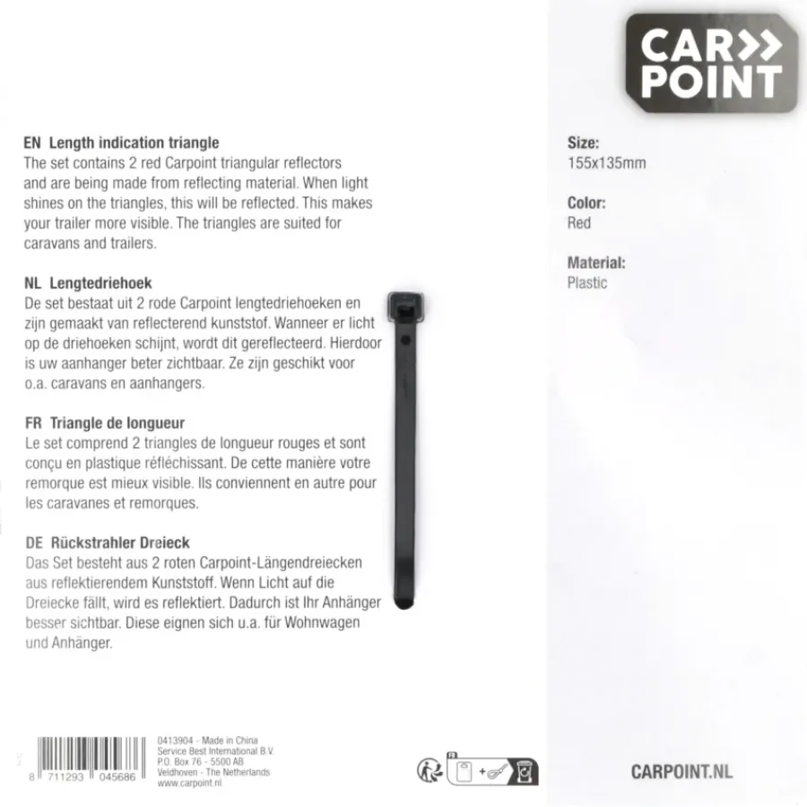 Autolampen|Bootuitrusting > Carpoint Lengtedriehoeken 2 Stuks