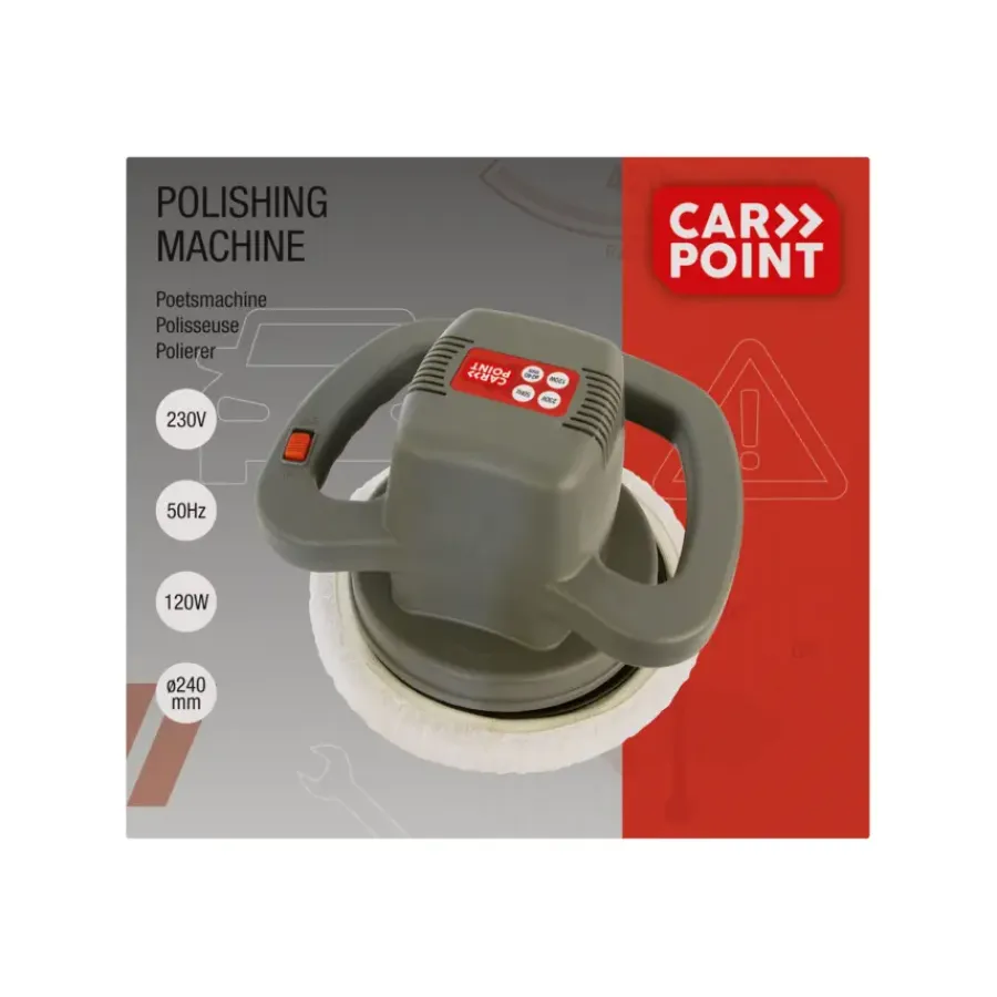 Auto Reinigings- & Poetsmiddelen > Carpoint polijstmachine 230V 120W
