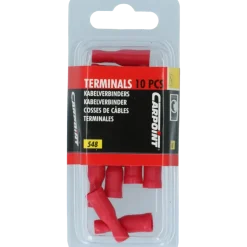 Autogereedschappen > Carpoint Rondstekkerbus 548 Ø 4.0mm rood blister 10 Stuks