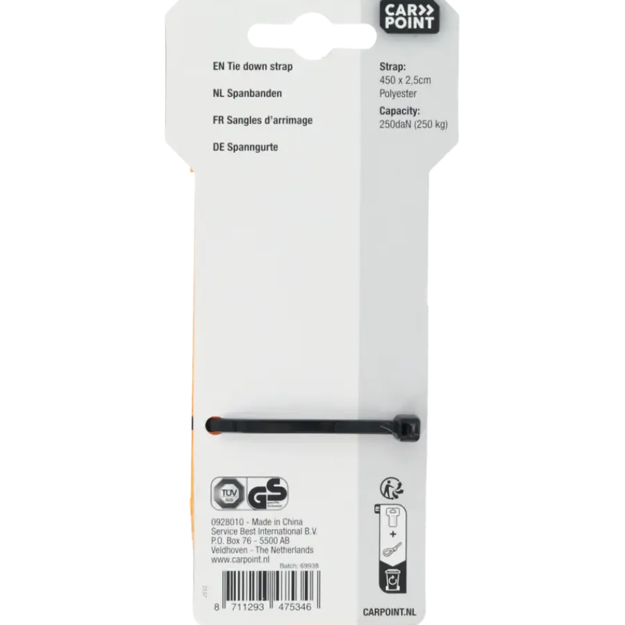 Aanhanger Accessoires > Carpoint Spanbanden 2 x 4,5 meter