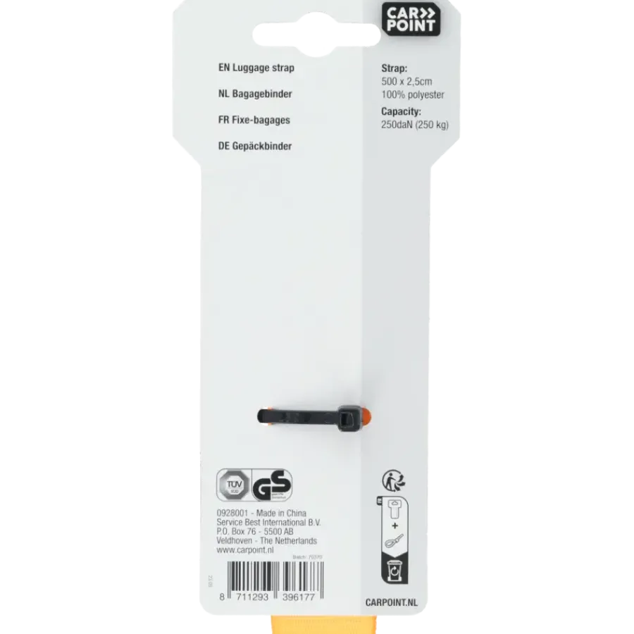 Aanhanger Accessoires > Carpoint Spanband met Klem 5m x 25mm