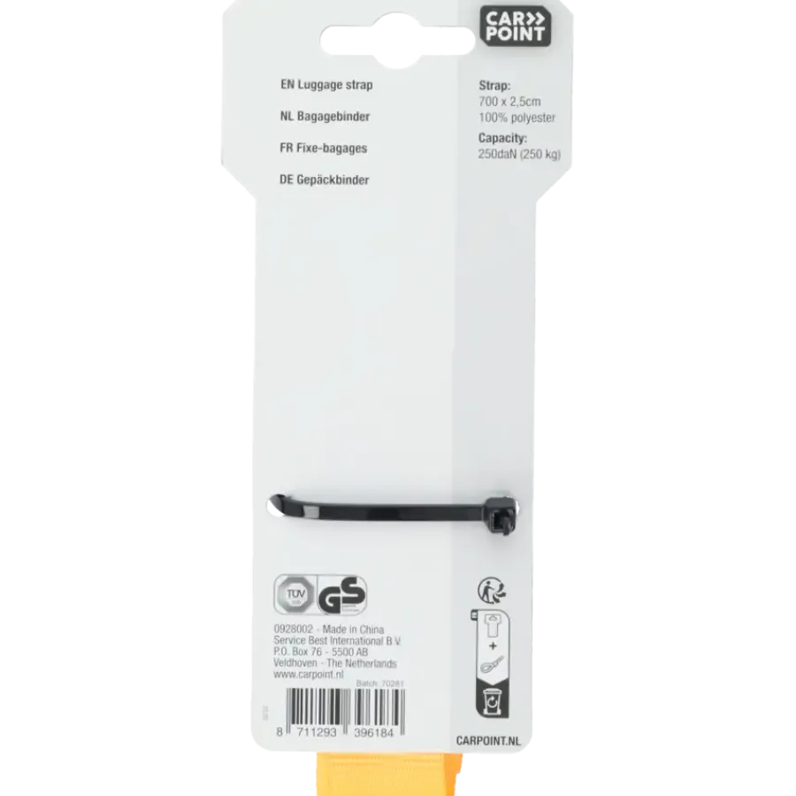 Aanhanger Accessoires > Carpoint Spanband met Klem 7m x 25mm