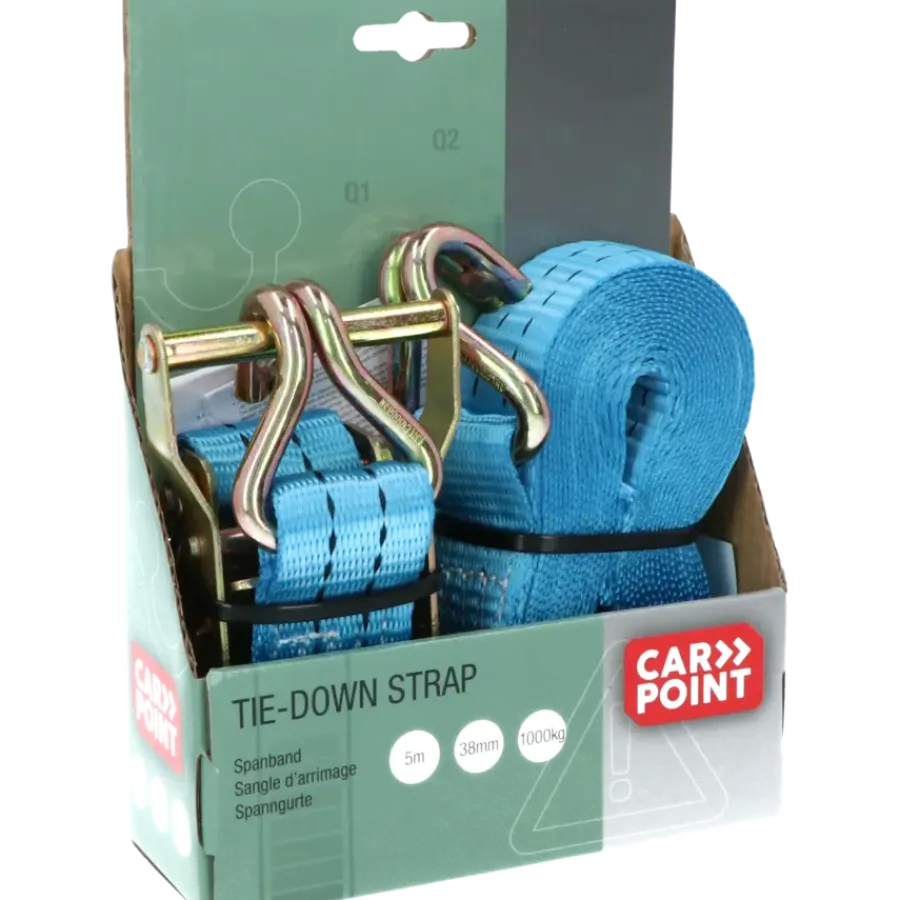 Aanhanger Accessoires > Carpoint Spanband met Ratel en Haken 5 Meter