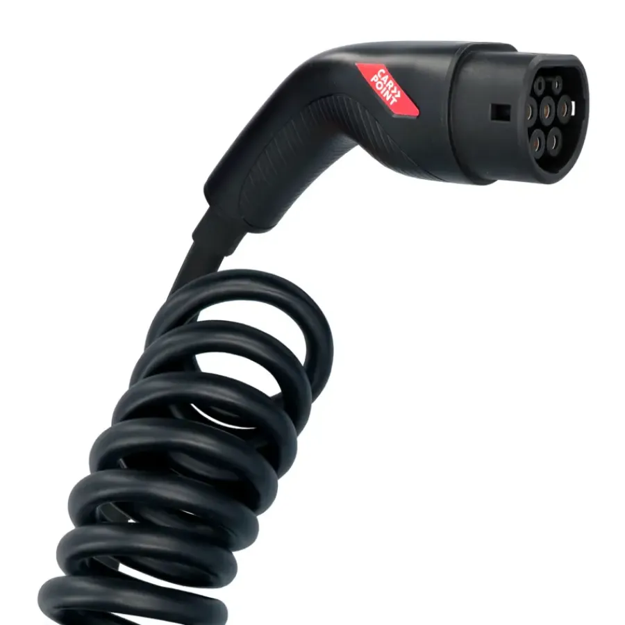 Verlengsnoeren > Carpoint spiraal laadkabel elektrische auto type 2 - 2 16a 1ph 6 m