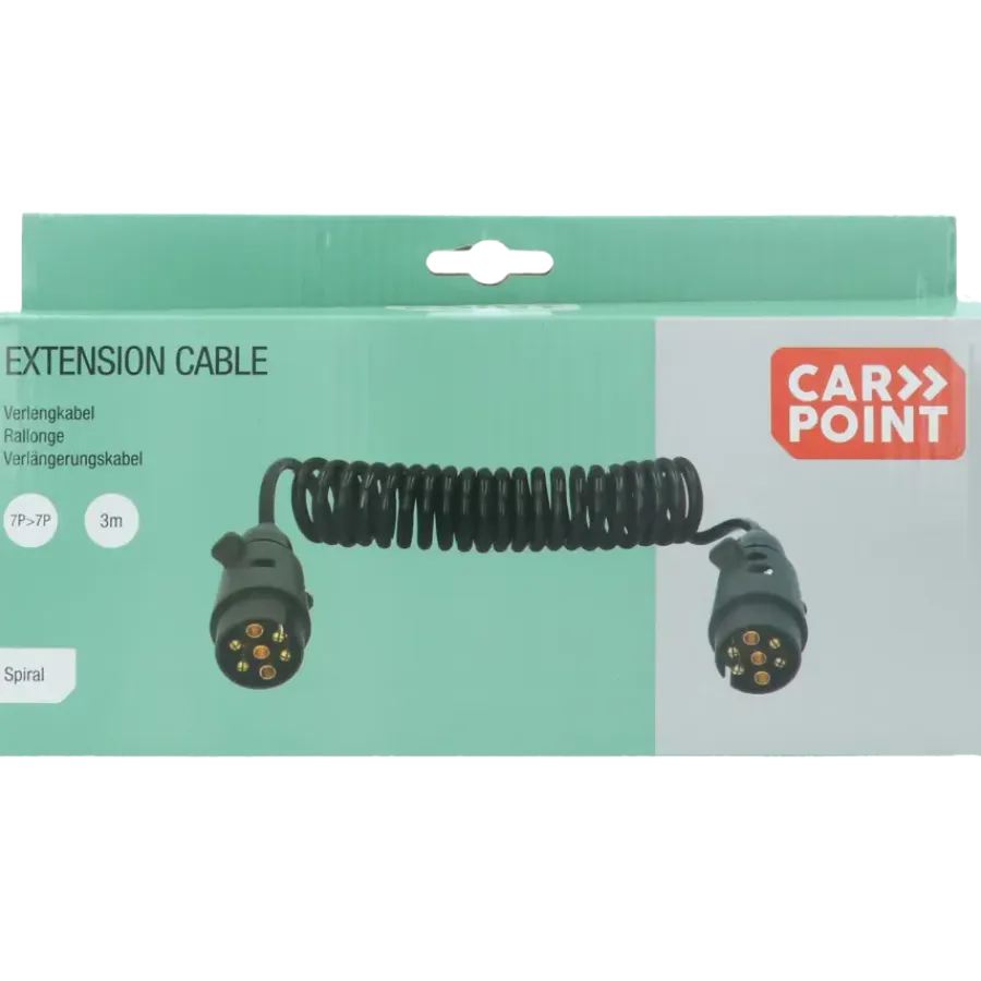 Verlengsnoeren > Carpoint spiraal trailer verlengkabel 7p - 7p stekker/stekker