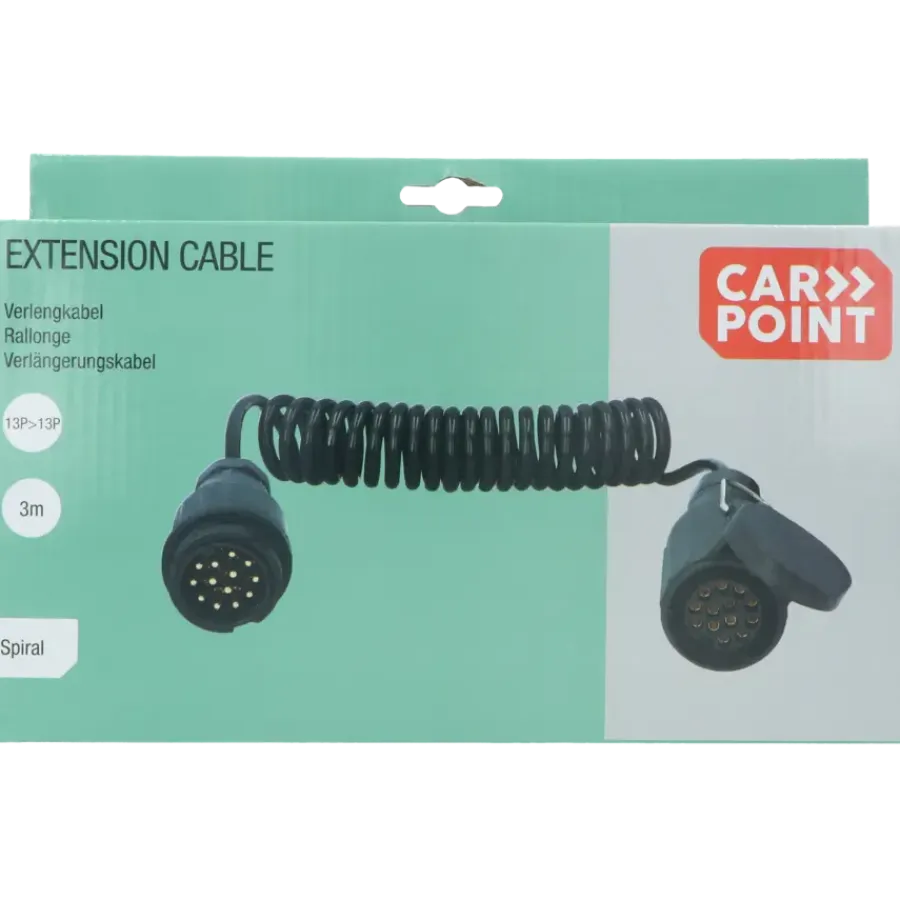 Verlengsnoeren > Carpoint spiraal trailer verlengkabel 13p - 13p stekker/stekkerdoos