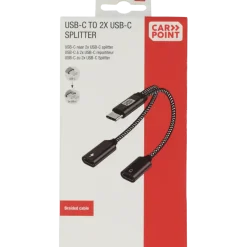 Computeraccessoires > Carpoint splitter USB-C naar dubbele USB-C kabel