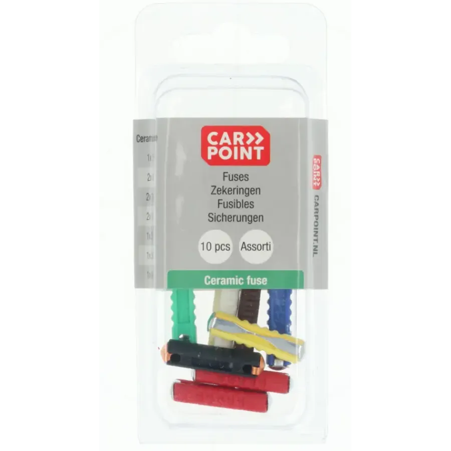 Autogereedschappen > Carpoint Steenzekering 5-40A assortiment 10 Stuks
