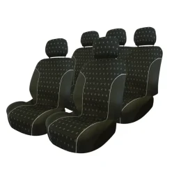 Interieuraccessoires > Carpoint Stoelhoesset Charcoal 9 Delig Zwart