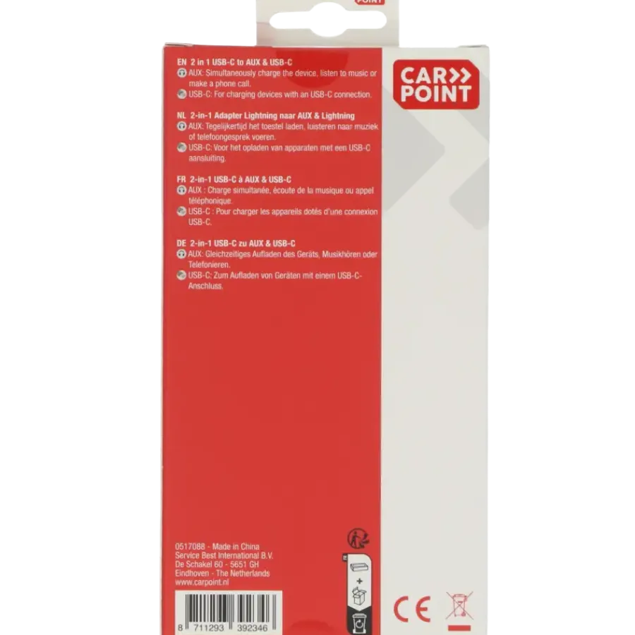 Computeraccessoires > Carpoint USB-C adapter 2 in 1