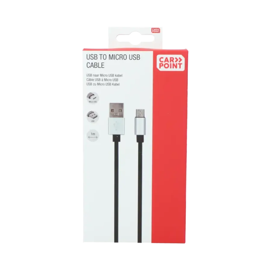 Telefoonaccessoires > Carpoint USB>Micro USB kabel 1 Meter