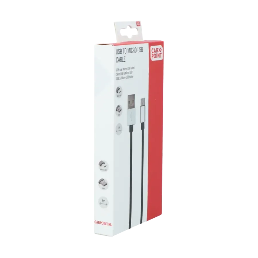 Telefoonaccessoires > Carpoint USB>Micro USB kabel 1 Meter