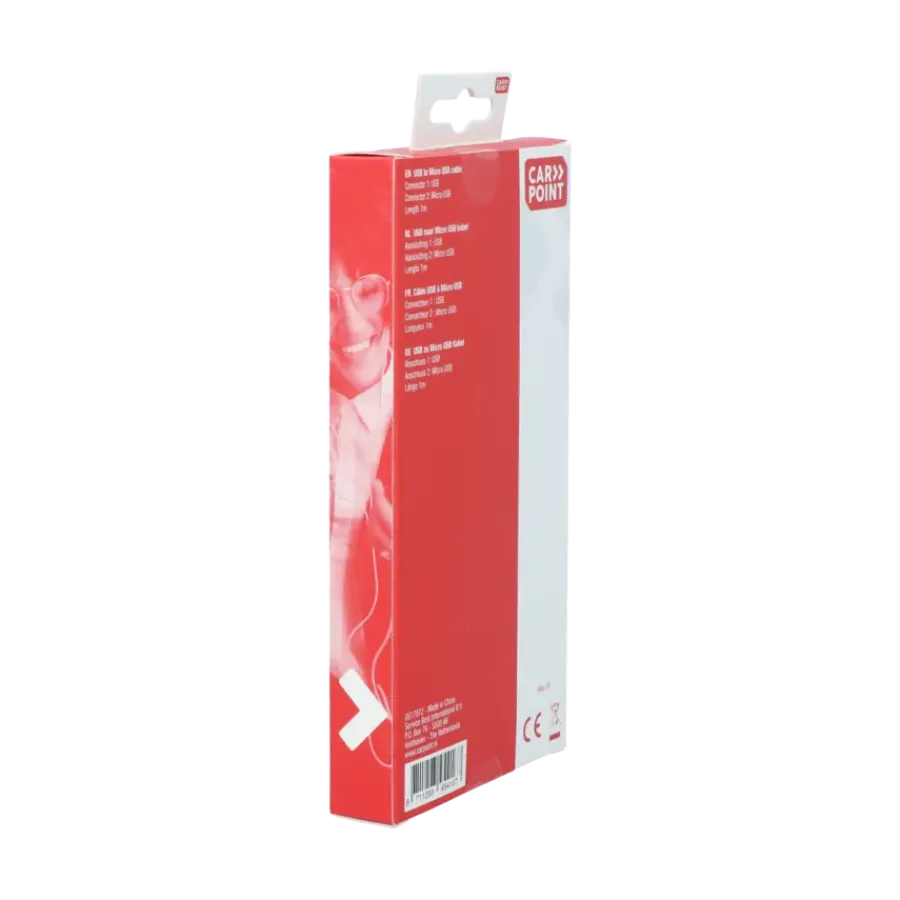 Telefoonaccessoires > Carpoint USB>Micro USB kabel 1 Meter
