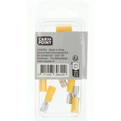 Autogereedschappen > Carpoint vlakstekkerhuls 543 6.3x0.8 geel 10 stuks
