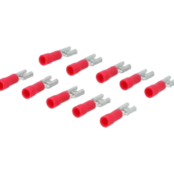 Autogereedschappen > Carpoint vlakstekkerh 741 4.8x0.5 rood 10 stuks