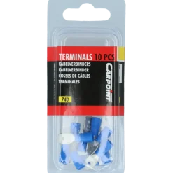 Autogereedschappen > Carpoint Vlakstekker 740 6.3x0.8mm blauw blister 10 Stuks