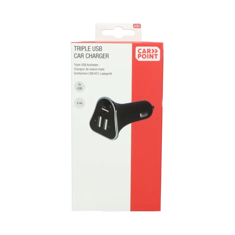 Computeraccessoires > Carpoint 12/24V Triple USB Autolader 4.4A