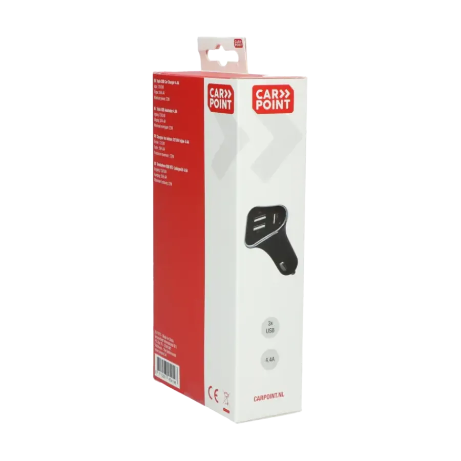 Computeraccessoires > Carpoint 12/24V Triple USB Autolader 4.4A