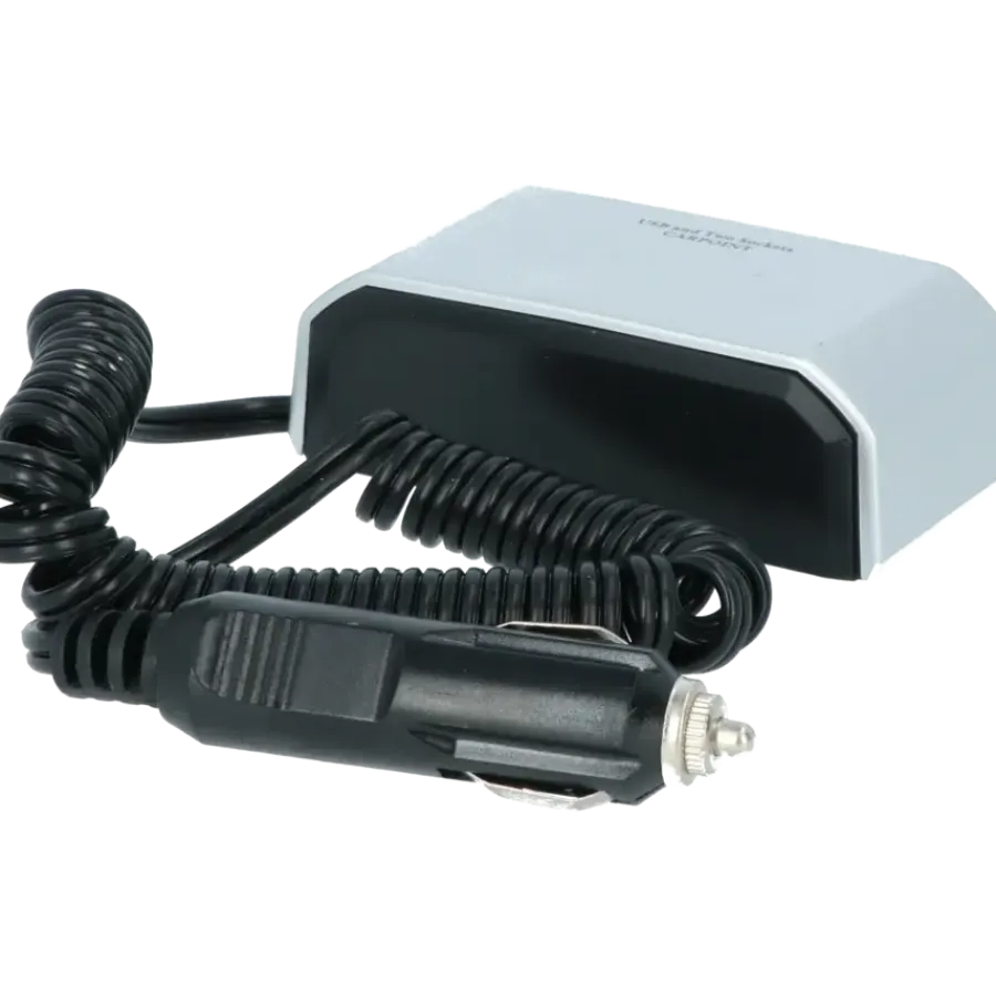 Interieuraccessoires > Carpoint 2-weg 12V stekkerdoos 2x12V en 1X USB