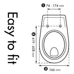 Cedo Monster WC-bril duroplast wit