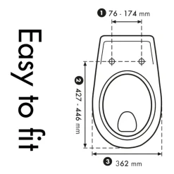 Cedo Mosaic wc bril softclose duroplast