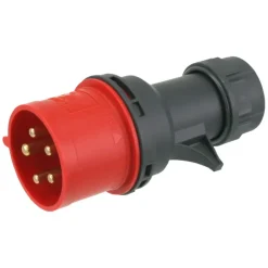Stekkers > Geen Cee Stekker 5-polig RA 32 A 400 V Rood