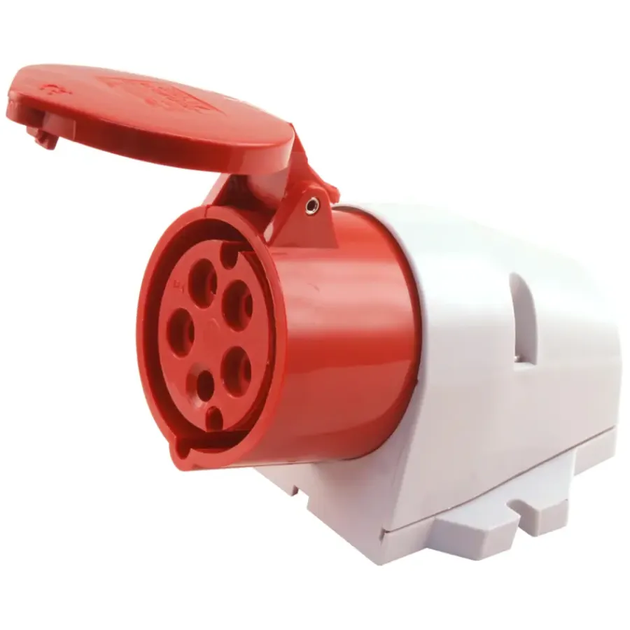 Buiten Schakelmateriaal|Opbouw Schakelmateriaal > CABLEFIX Cee Stopcontact 5-polig RA 400 V Grijs
