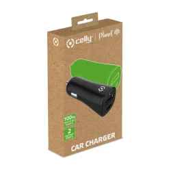 Computeraccessoires > Celly autolader adapter Planet voor USB-A + USB-C