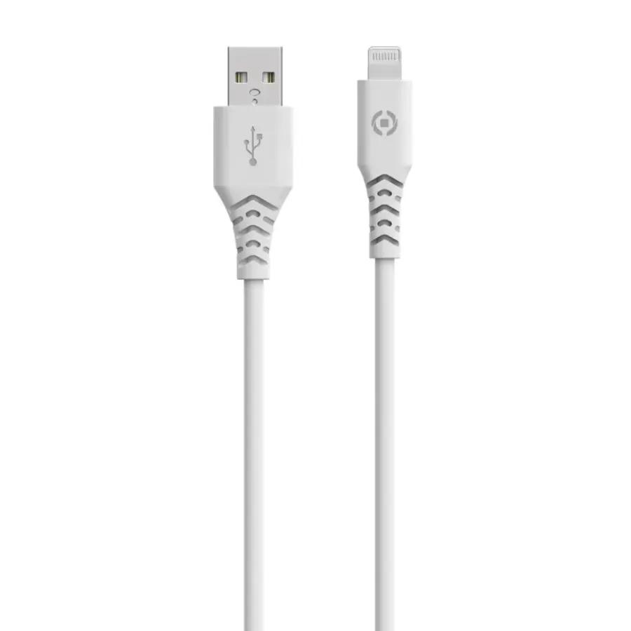 Computeraccessoires > Celly Planet USB-A lightning kabel wit 1,5 meter