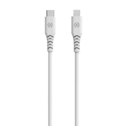 Computeraccessoires > Celly Planet USB-C lightning kabel wit 1,5 meter