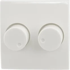 Dimmers|Inbouw Schakelmateriaal > Berker Centraalplaat Duodimmer Wit geschikt voor S1