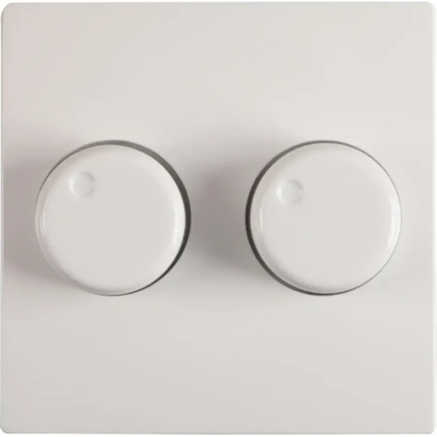 Dimmers|Inbouw Schakelmateriaal > Gira Centraalplaat Duodimmer Wit geschikt voor ST55