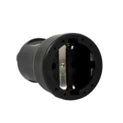 Stekkers > Geen Contrastekker 10/16A PVC Randaarde Zwart