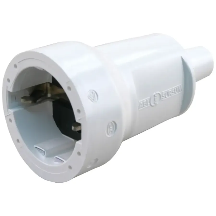 Stekkers > Geen Contrastekker 10/16A PVC Randaarde Wit