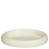 Decoratie bord off white - h4,5xd28cm