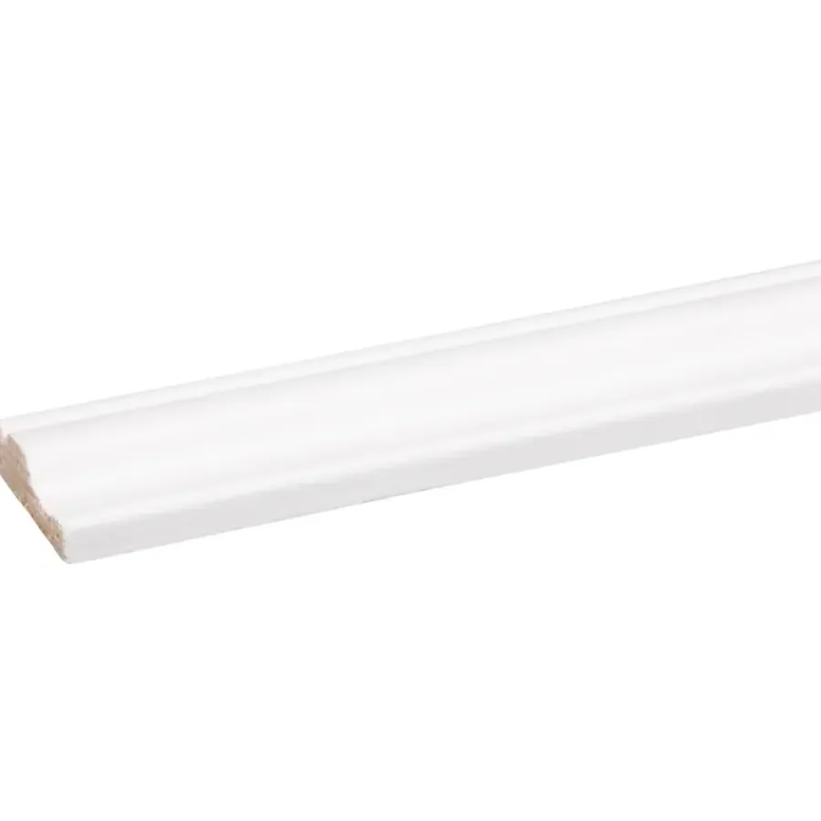 Houtenprofielen|Overgangsprofielen > Geen Decorlijst grenen wit gelakt 9x29mm 270cm