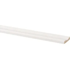 Houtenprofielen|Overgangsprofielen > Geen Decorlijst grenen 8x45 mm wit gegrond lengte 270 cm