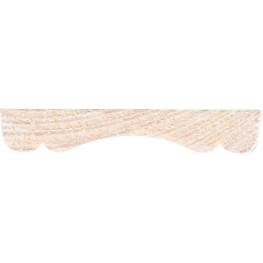 Houtenprofielen|Overgangsprofielen > Geen Decorlijst grenen 8x45 mm wit gegrond lengte 270 cm