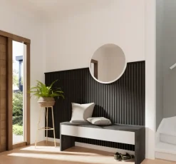 Houtenprofielen > Cando Green Decowall Acoustic eindprofiel zwart 260cm