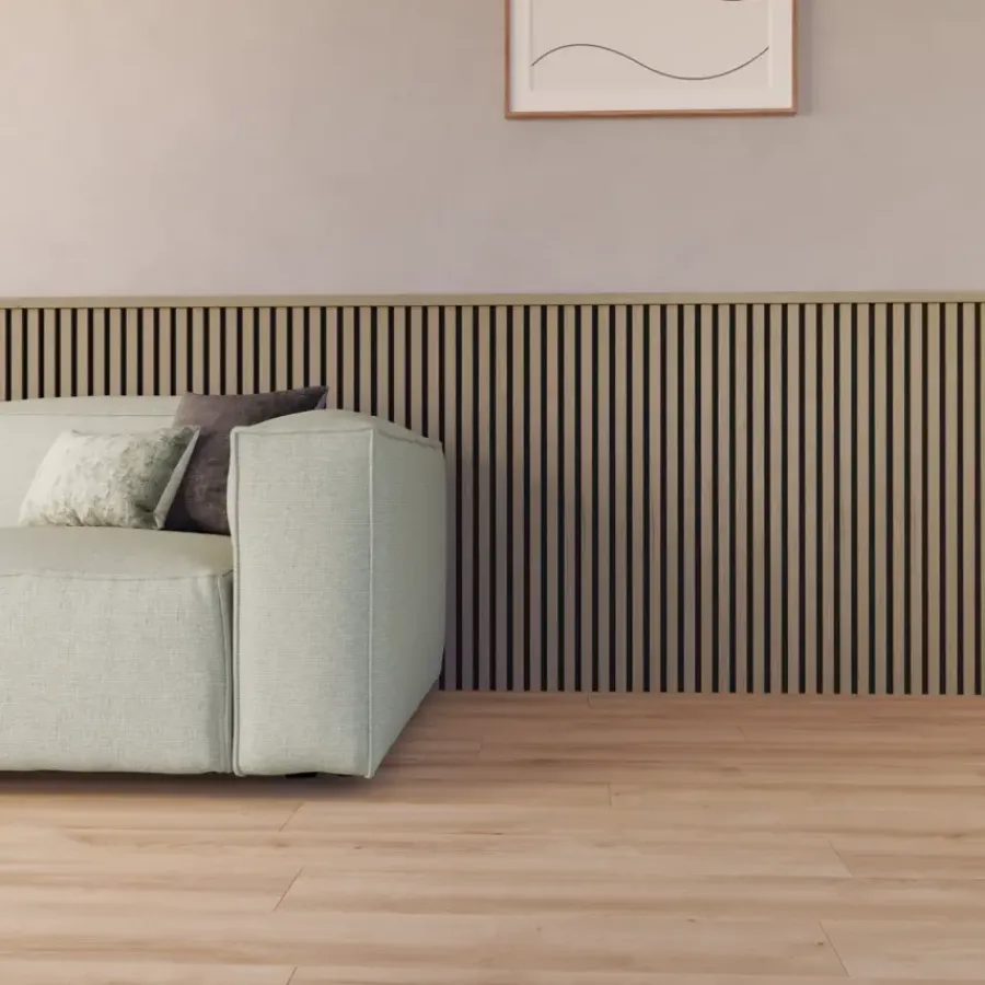Houtenprofielen > Cando Green Decowall Acoustic eindprofiel vergrijsd eiken 260cm