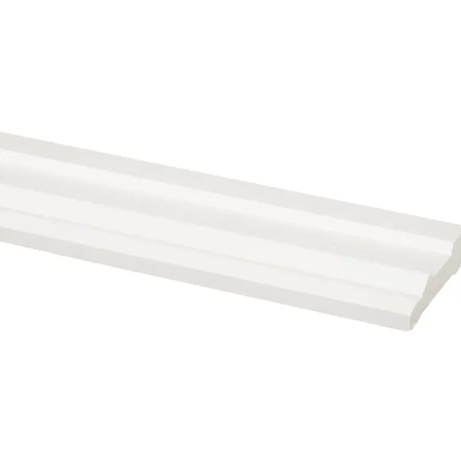 Houtenprofielen > Geen Deurlijst grenen wit gelakt 15x57mm 270cm