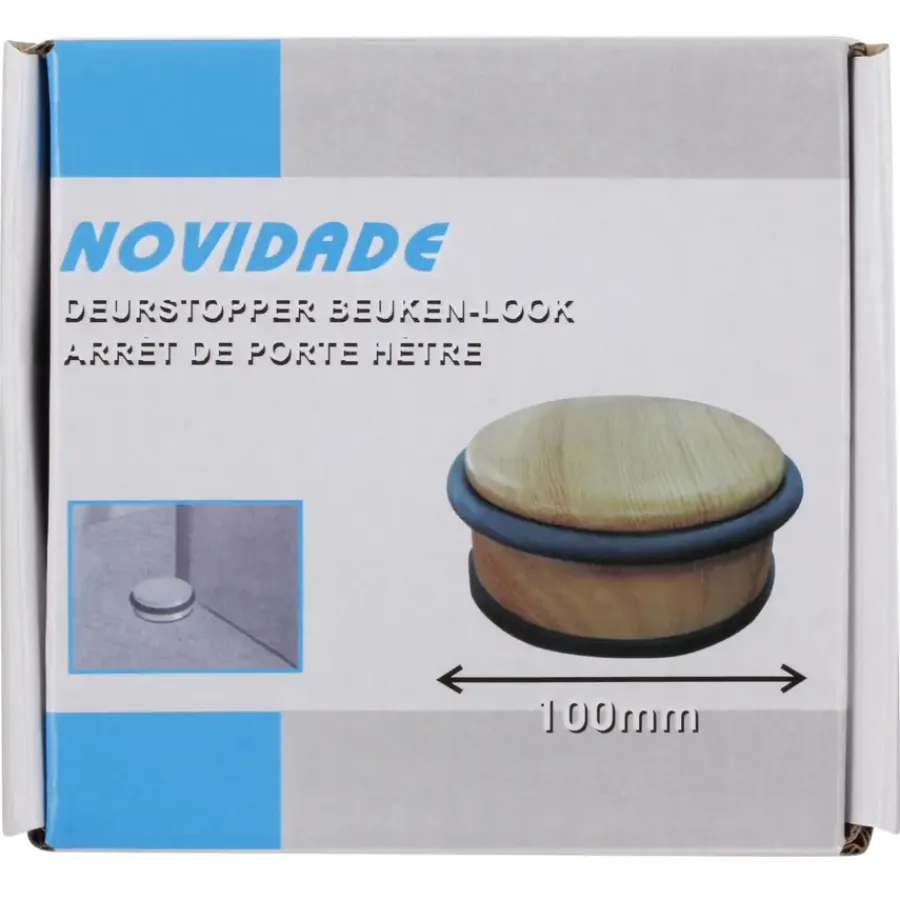Deurstoppers|Deur Accessoires > Novidade Deurstopper beuken look Ø 100 mm