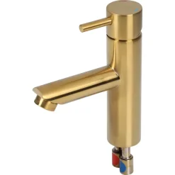 Differnz wastafelkraan met hendel goud